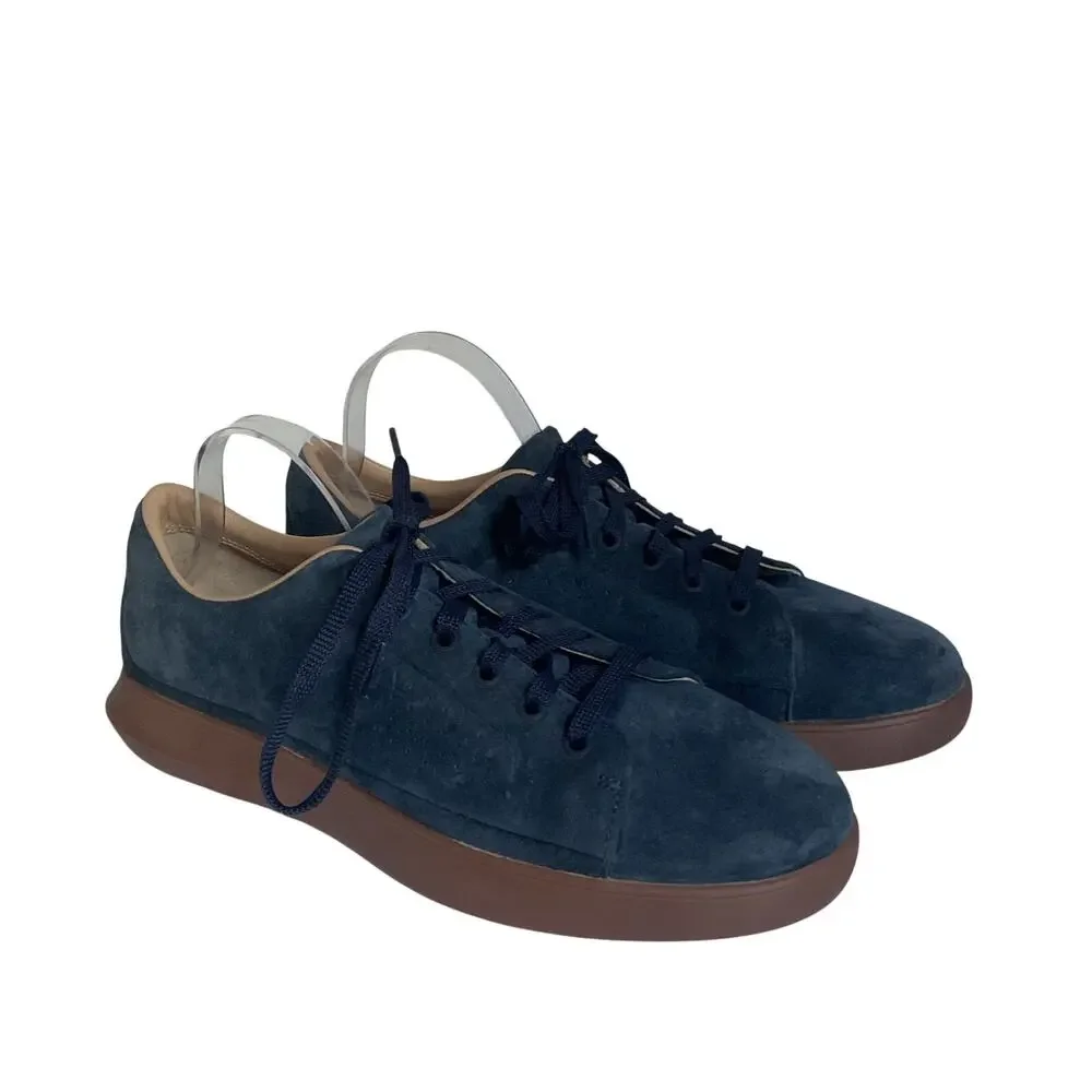 Under Armour Suede Sneakers Blue Gum Sole Casual Shoes Size 9.5